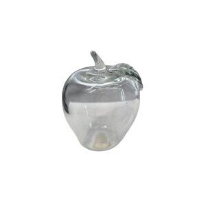 Princess House Exclusive‎ Handblown Glass Apple Paperweight Made In USA